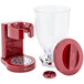 Zevro KCH-06120 Red 4 Liter Single Canister Dry Food Dispenser Main Thumbnail 4