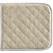 A white terry cloth baker's pad with a small square design and white border.