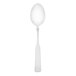 A Walco stainless steel serving spoon with a white handle and bowl on a white background.
