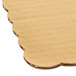 25" x 18" Gold Laminated Rectangular Full Sheet Cake Pad - 50/Bundle Main Thumbnail 4