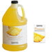 A gallon jug of Narvon Pineapple Slushy concentrate next to a jug of pineapple slush.