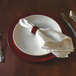Tabletop Classics by Walco TR-6620 13" Red Metallic Round Plastic Charger Plate Main Thumbnail 4
