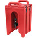 Cambro 100LCD158 Camtainers® 1.5 Gallon Hot Red Insulated Beverage Dispenser Main Thumbnail 2