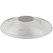 An American Metalcraft stainless steel oval serving bowl with a hammered design.