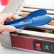 Mercer Culinary M35100BL Hell's Tools® 9 1/2" Blue High Temperature Plastic Tongs Main Thumbnail 10