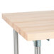 Advance Tabco H2S-304 Wood Top Work Table with Stainless Steel Base and Undershelf - 30" x 48" Main Thumbnail 6