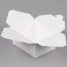 Fold-Pak 01BPWHITEM Bio-Pak 5" x 4" x 3" White Microwavable Paper #1 Take-Out Containers - 450/Case Main Thumbnail 3