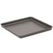 An American Metalcraft square pizza pan with hard coat aluminum in black.