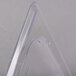 Cambro 60CWC135 Camwear 1/6 Size Clear Polycarbonate Flat Lid Main Thumbnail 5