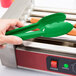 Mercer Culinary M35100GR Hell's Tools® 9 1/2" Green High Temperature Plastic Tongs Main Thumbnail 10