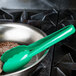 Mercer Culinary M35100GR Hell's Tools® 9 1/2" Green High Temperature Plastic Tongs Main Thumbnail 1