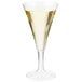 A clear Fineline Tiny Barware champagne flute.