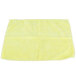 A yellow Unger SmartColor microfiber cleaning cloth folded on a white surface.