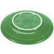 A green Fiesta saucer with a white border.