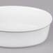CAC ODP-4 22 oz. White Oval Deep Dish Porcelain Serving Platter - 24/Case Main Thumbnail 5