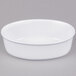 CAC ODP-4 22 oz. White Oval Deep Dish Porcelain Serving Platter - 24/Case Main Thumbnail 2