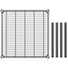 A black metal grid with black rods.