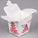Fold-Pak 08WHPAGODM 8 oz. Pagoda Chinese / Asian Paper Take-Out Container with Wire Handle - 1000/Case Main Thumbnail 3
