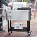 Choice 65 Qt. Stainless Steel Beverage Cooler Cart - 31 1/8" x 15 3/8" x 32 11/16" Main Thumbnail 1