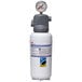 A white 3M water filtration system for cold beverages with a gauge on it.