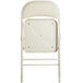 Lancaster Table & Seating Beige Vinyl Folding Chair with Padded Seat Main Thumbnail 6