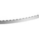 A 72" steel band saw blade with a white background.