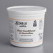 A white Noble Chemical tub of 90 QuikPacks for floor conditioner and neutralizer.