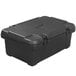 A black CaterGator insulated food pan carrier with handles and a lid.
