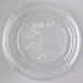 Solo 662TS Clear Plastic Lid with Straw Slot - 100/Pack Main Thumbnail 2