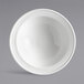 A Libbey Royal Rideau white porcelain bowl with a decorative rim.