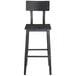 Lancaster Table & Seating Rustic Industrial Bar Height Chair with Antique Slate Gray Finish Main Thumbnail 5