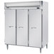Beverage-Air HRPS3-1S Horizon Series 78" Solid Door All Stainless Steel Reach-In Refrigerator Main Thumbnail 1