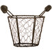 A white Libbey wire pail basket with two handles.