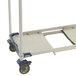 A MetroMax i mobile drying rack cart with wheels and trays.