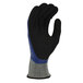 A pair of blue and black Cordova Tuf-Cor gloves with blue stripes.