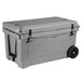 CaterGator CG65SPGW Gray 65 Qt. Mobile Rotomolded Extreme Outdoor Cooler / Ice Chest Main Thumbnail 3