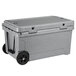 CaterGator CG65SPGW Gray 65 Qt. Mobile Rotomolded Extreme Outdoor Cooler / Ice Chest Main Thumbnail 4