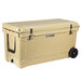 CaterGator CG100SPBW Beige 100 Qt. Mobile Rotomolded Extreme Outdoor Cooler / Ice Chest Main Thumbnail 3