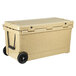 CaterGator CG100SPBW Beige 100 Qt. Mobile Rotomolded Extreme Outdoor Cooler / Ice Chest Main Thumbnail 4