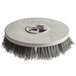 A MotorScrubber grey tile and grout brush with grey bristles.