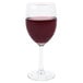 A Libbey Napa Country wine glass filled with red wine.