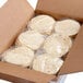 A box of Mission 6" Pressed Mazina Tortillas in plastic wrap.