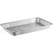 A Choice medium aluminum foil steam table pan with a white background.
