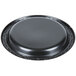 Genpak BLK07 Silhouette 7" Black Premium Plastic Plate - 1000/Case Main Thumbnail 3