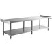 A Regency stainless steel equipment stand with undershelf.