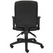 A black Boss multi-function office chair with wheels.