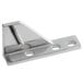 An Avantco stainless steel metal bracket with two holes.