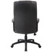 A Boss B7901 black executive high back chair with arms and wheels.
