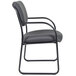 A gray Boss guest chair with black frame and cushion.