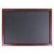 Aarco OC1824NT-B MAHOG/BOXD 18" x 24" Mahogany Frame Black Chalk Board Main Thumbnail 1